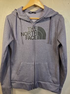 The North Face Purple Full-Zip Hoodie Size M